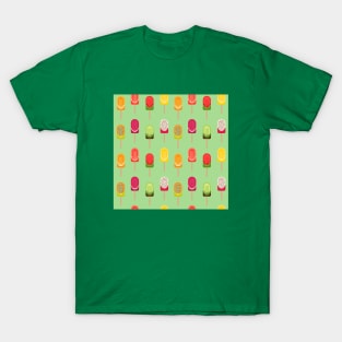 Fruit popsicles - Lime Green T-Shirt